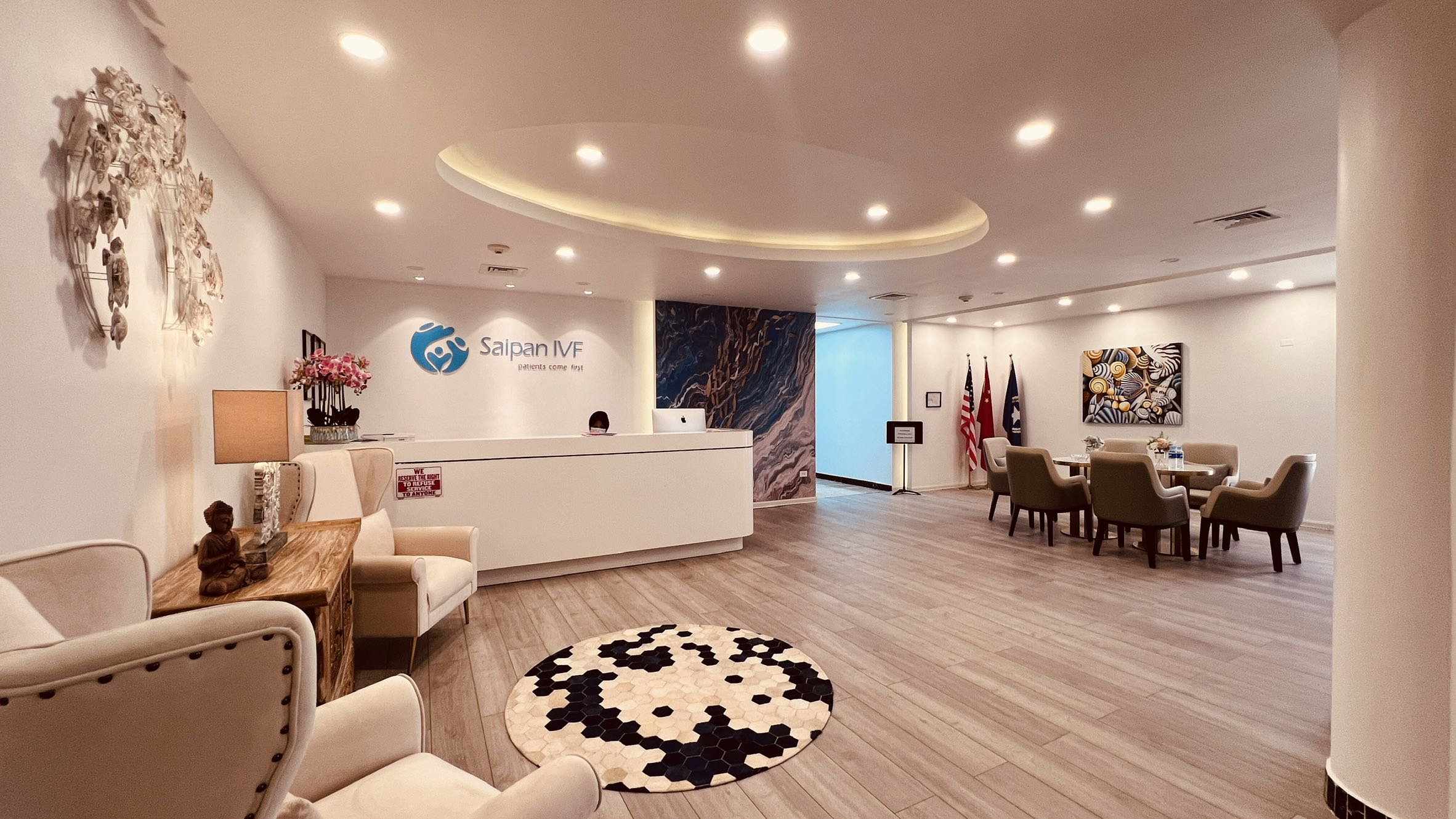 Outpatient reception lobby at Saipan IVF Center